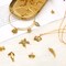 SANNIX 200Pcs Bulk Jewelry Making Charms Tibetan Antique Silver Gold Charm Pendants for DIY Bracelet Necklace Making Crafts